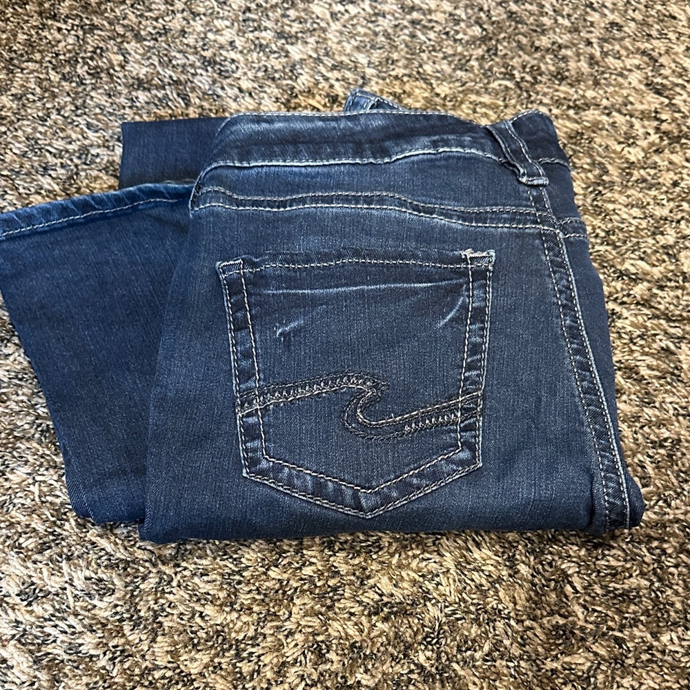 Silver Aiko Slim Bootcut Jeans